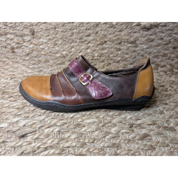 L'ARTISTE Expel Spring Step Leather Zip On Clogs Shoes Women's Size 39 US 8.5 - Picture 1 of 10